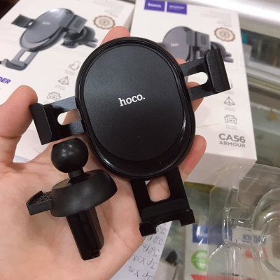 Giá đỡ kẹp điện thoại Hoco CA56 gắn khe máy lạnh xe hơi xe ô tô xoay 360 độ hàng chính hãng (tặng bút bi hình viên thuốc)