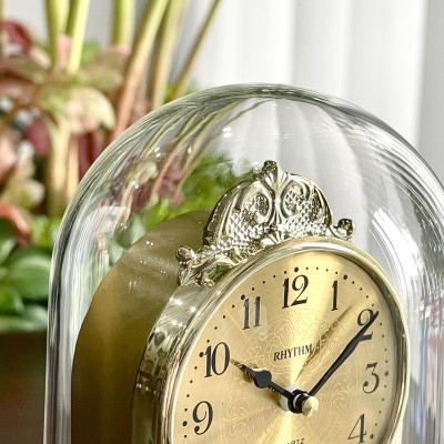 Đồng hồ để bàn Nhật Bản Rhythm 4SG888WR18 Kt 10.8 x 17.5 x 10.8cm, 380g Vỏ nhựa. Dùng Pin.