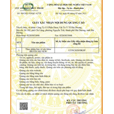 Thực Phẩm BVSK Biotin HD New - Hỗ Trợ Đẹp Da, Tóc Chắc Khỏe