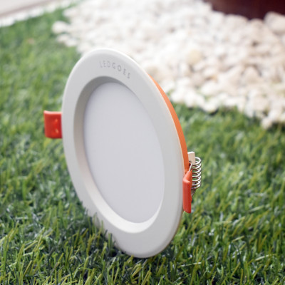 Đèn LED âm trần siêu mỏng LEDGOES 9W lỗ khoét 120mm