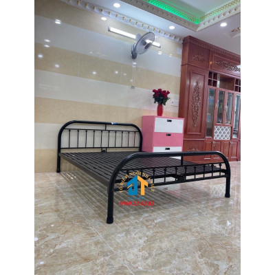 Giường sắt giá sinh viên kiểu ống bi 1m4x2m