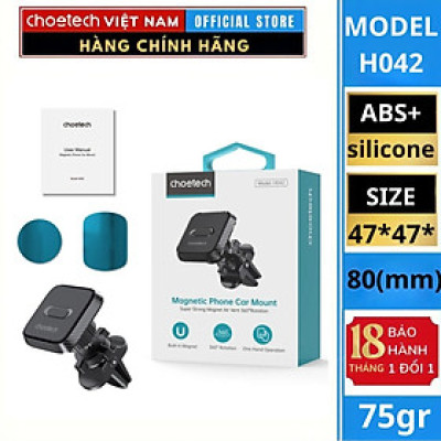 Giá đỡ Choetech H042 điện thoại Mag-netic kẹp khe gió trên ô tô (Hàng chính hãng)