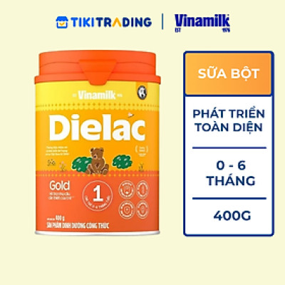 Sữa Bột Vinamilk Dielac Alpha Gold IQ Step 1 Hộp Thiếc (400g)