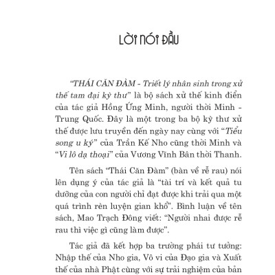 Tinh Hoa Xử Thế Phương Đông - Thái Căn Đàm - Vanlangbooks