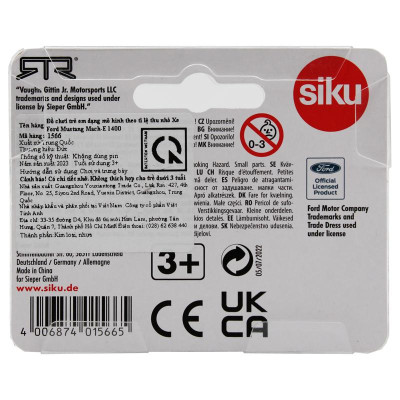 Đồ Chơi Mô Hình Xe Ford Mustang Mach-E 1400 - Siku 1566 - Màu Đen Trắng