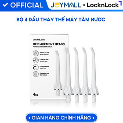 Bộ 4 đầu thay thế máy tăm nước Lock&Lock ENR126WHT_RB - Hàng chính hãng - JoyMall
