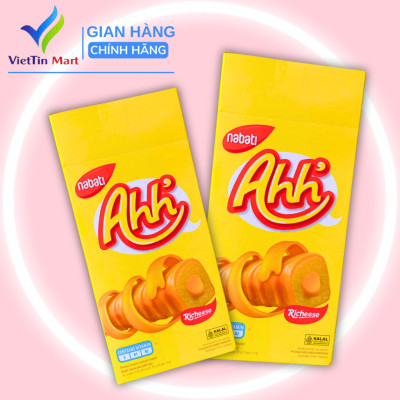 Bánh xốp phô mai Richeese Ahh hộp (10 cây x 9g)- Viettin Mart