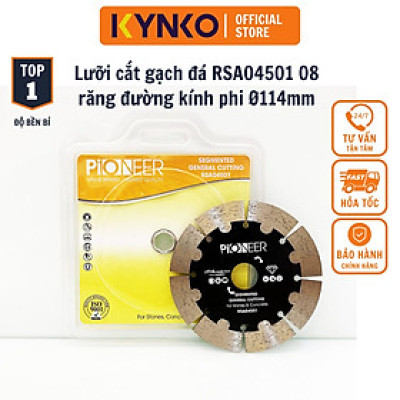 LƯỠI CẮT GẠCH - ĐÁ RSA04501 08 răng đường kính phi Ø 114mm chuyên cắt gạch, đá chất lượng cao chính hãng