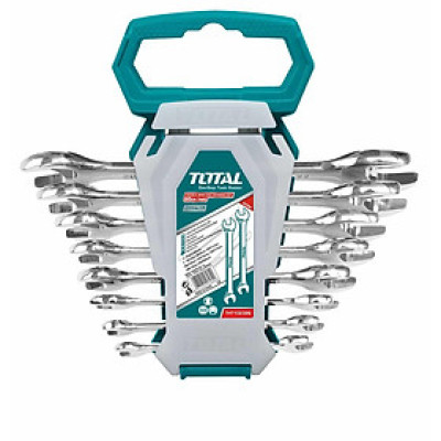 BỘ CỜ LÊ 2 ĐẦU MIỆNG 8 CHI TIẾT 6-22MM TOTAL THT102386 - HÀNG CHÍNH HÃNG