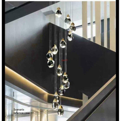 Đèn thả thông tầng, đèn trần trang trí, đèn thông tầng, đèn trang trí, đèn decor HTK025 DT