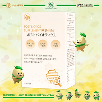 Postbiotics Supplement Premium - Men vi sinh thế hệ mới từ Nhật Bản