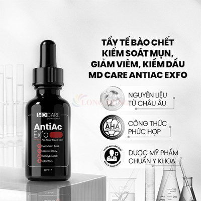 Tẩy tế bào chết MD CARE AntiAc Exfo (10ml/30ml) - Hàng chính hãng
