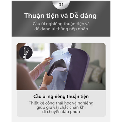 Bàn ủi hơi nước đứng Philips STE3160/30  - Hàng chính hãng
