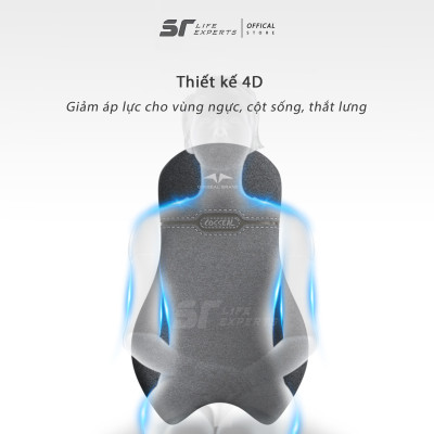 Gối Tựa Lưng Dài Công Thái Học, Đệm Lưng Chống Gù, Giảm Đau Cột Sống Dùng Cho Văn Phòng - Sairui