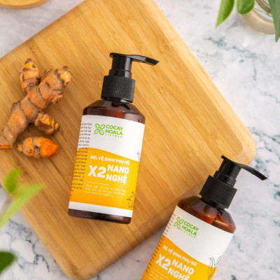 Gel Vệ Sinh Phụ Nữ Giảm Viêm Ngứa X2 Nano Nghệ- Cocayhoala- 150ml