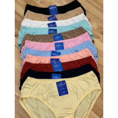 Combo 5 Quần Lót Nữ Cotton Lụa Trơn Big Size Angelavic 295 – Mềm Mịn, Thoáng Mát (XL–4XL)