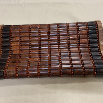 Gối Gỗ Trắc Miếng , Gối Công Thái Học - Kích Thước 43cmx24cmx8cm/4cm ( video , hình thật ) 