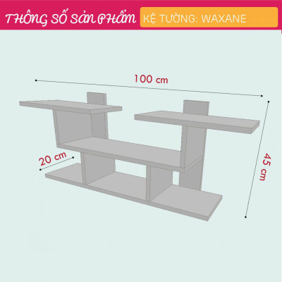 Kệ sách mini treo tường SMLIFE Waxane