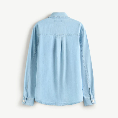 Áo sơ mi jeans nam (Sơ mi denim) vải mềm Form Regular - RT 10S25DSH004 | ROUTINE CÀ MAU