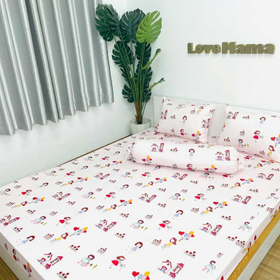 Ga chống thấm cho bé gái LoveMama mềm mại thoáng mát, không nóng chính hãng loại 1