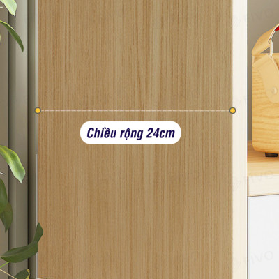 Tủ Kệ Sách Đứng Đa Năng FIVO Mã FB61 Cao Cấp Phong Cách Châu Âu, Phủ Melamine Chống Trầy Xước Và Chống Nước Bề Mặt - Hàng Chính Hãng