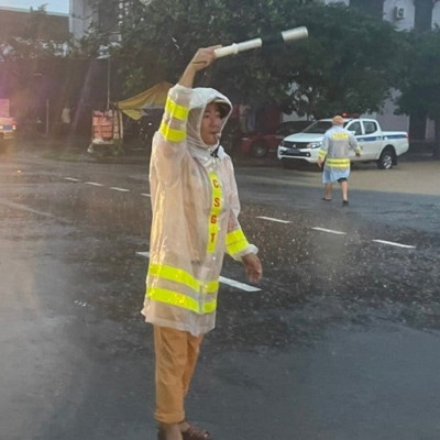 Áo Mưa Bộ (CSGT) Cảnh Sát Giao Thông, Có Phản Quang Trong Suốt