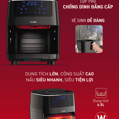 Combo Nồi chiên nướng và hấp 3 trong 1 Easy Fry & Steam FW201815 & Chảo chiên sâu lòng Tefal Natura B2266595 26cm - Hàng chính hãng