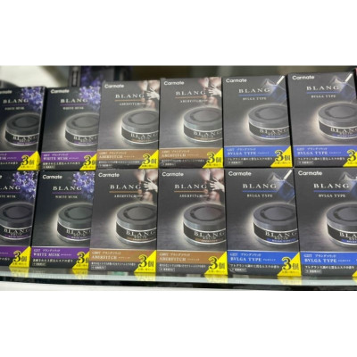 Sáp thơm dùng cho ô tô, hiệu Blang. 3 hộp/set- Nhật Bản