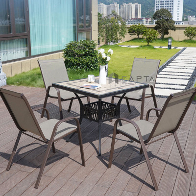 Ghế lưới sân vườn ngoài trời CC2033-T Nội thất Capta Ghế thư giãn ban công nhỏ gọn khung sắt sơn epoxy Outdoor chair