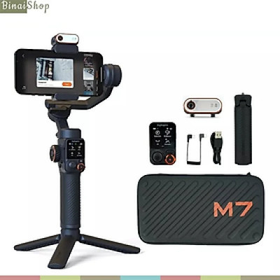 Hohem ISteady M7 - Gimbal Chống Rung Cho Smartphone, Điều Khiển Cảm Ứng Từ Xa,Tích Hợp Cảm Biến AI, Tải Trọng 500g - Hàng Chính Hãng