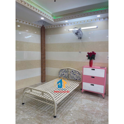 Giường sắt giá rẻ nhiều kích thước màu kem (0,8cm x 2m , 1mx2m , 1m2x2m , 1m4x2m , 1m6x2m , 1m8x2m ) - TÂN HÒA PHÁT