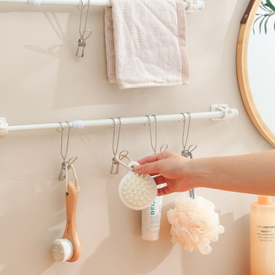 Thanh Treo Rèm Dán Tường Treo Đồ Đa Năng Hamart Kim Loại Gắn Tủ Quần Áo Cửa Sổ Ngang 1.3CM