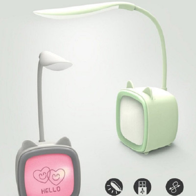 Đèn Led Để Bàn Học Sạc USB Hình Chiếc Lá - Hàng Chính Hãng (Giao màu ngẫu nhiên)