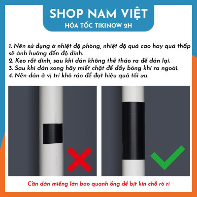 Băng Keo Cao Su PVC Vá Ống Nước, Vá Thau Chậu, Đệm Hơi Tức Thì