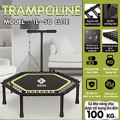 BG Sàn nhún Đệm Bật Lò Xo  Trampoline 50inch GREEN (hàng nhập khẩu)