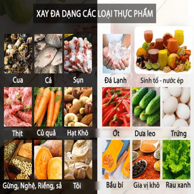 Máy xay đa năng VIAICOM V2A (4 trong 1) - Cối thủy tinh - Hàng chính hãng