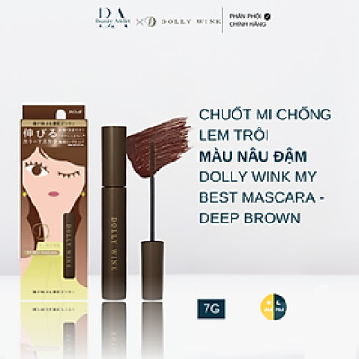 Mascara chống lem trôi màu nâu đậm - Koji Dolly Wink My Best Mascara Deep Brown