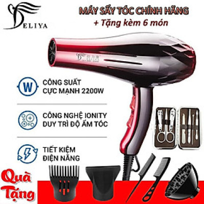 Máy Sấy Tóc 2 chiều Nóng Lạnh Deliya 8080 Công Suất Lớn 2200W - HÀNG CHÍNH HÃNG