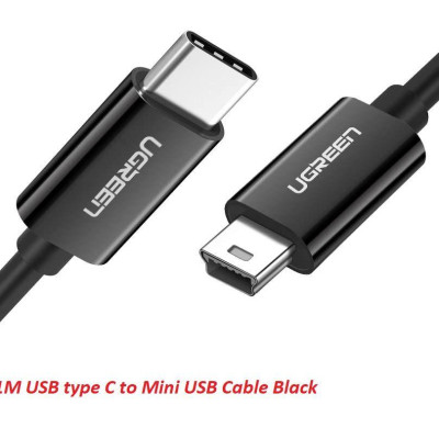 Ugreen UG50445US242TK 1M màu đen cáp USB type C ra Mini USB - HÀNG CHÍNH HÃNG