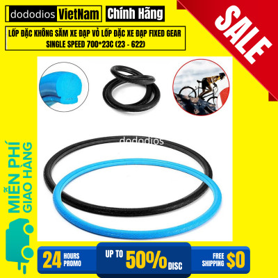 Lốp xe đạp đặc không săm (Vỏ) Đặc Không Săm Xe Đạp Nhẹ Nảy Chọn Màu Xe Đạp Thể Thao Fixed Gear Single Speed 700*23C (23-622) - Chính hãng