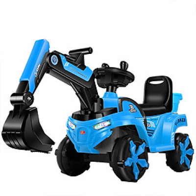 Xe điện trẻ em, xe cẩu điện cho bé TILO KIDS TLK-7399 có đèn nhạc, cần điều khiển tay xúc bằng điện