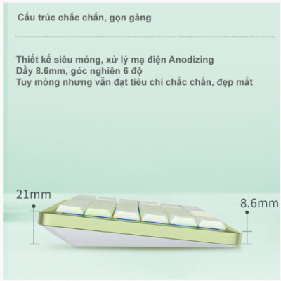 Bàn phím cơ không dây Dual mode Newmen Mama SK01 - Hàng chính hãng