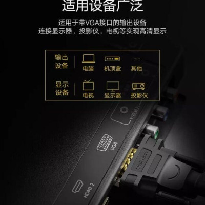 Ugreen UG11642VG101TK 12M màu Đen Cáp tín hiệu 2 đầu VGA - HÀNG CHÍNH HÃNG