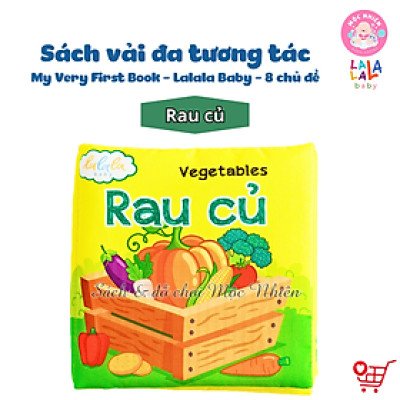 Sách Vải Đa Tương Tác Kích Thích Thị Giác Cho Bé Sơ Sinh My Very First Book - Lalala Baby (Nhiều chủ đề)