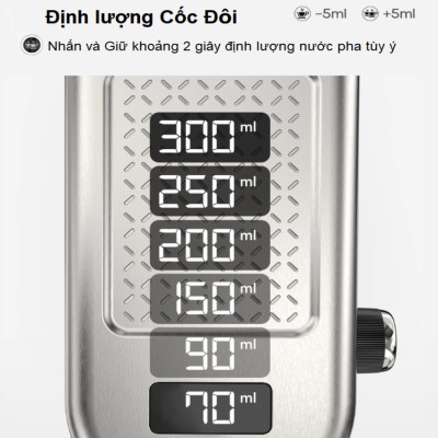 Máy pha cà phê bán tự động Espresso, Cappuccino, Latte thương hiệu HiBREW H10B cao cấp - Hàng Chính Hãng