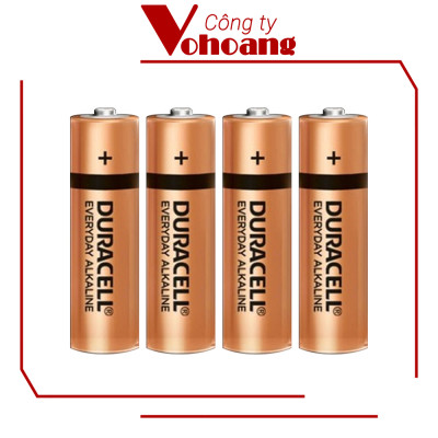 Pin AA Duracell Everyday , Pin Tiểu vỉ 4 viên cho máy nghe nhạc, chuột không dây, bàn phim - Hàng Chính Hãng