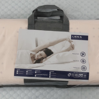 Gối Cao Su Liên Á Contour LAGC3050 (30 x 50 cm) - Trắng