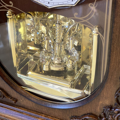 Đồng hồ để bàn hiệu RHYTHM - JAPAN CRH165NR06 Wooden Table Clocks