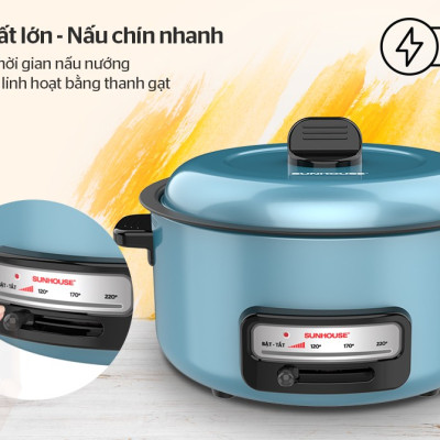 Lẩu Điện SUNHOUSE SHD4527 3.5L- Hàng chính hãng