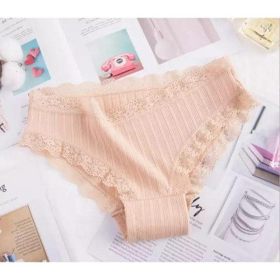 QUẦN LÓT NỮ THUN GÂN VIỀN REN 8901